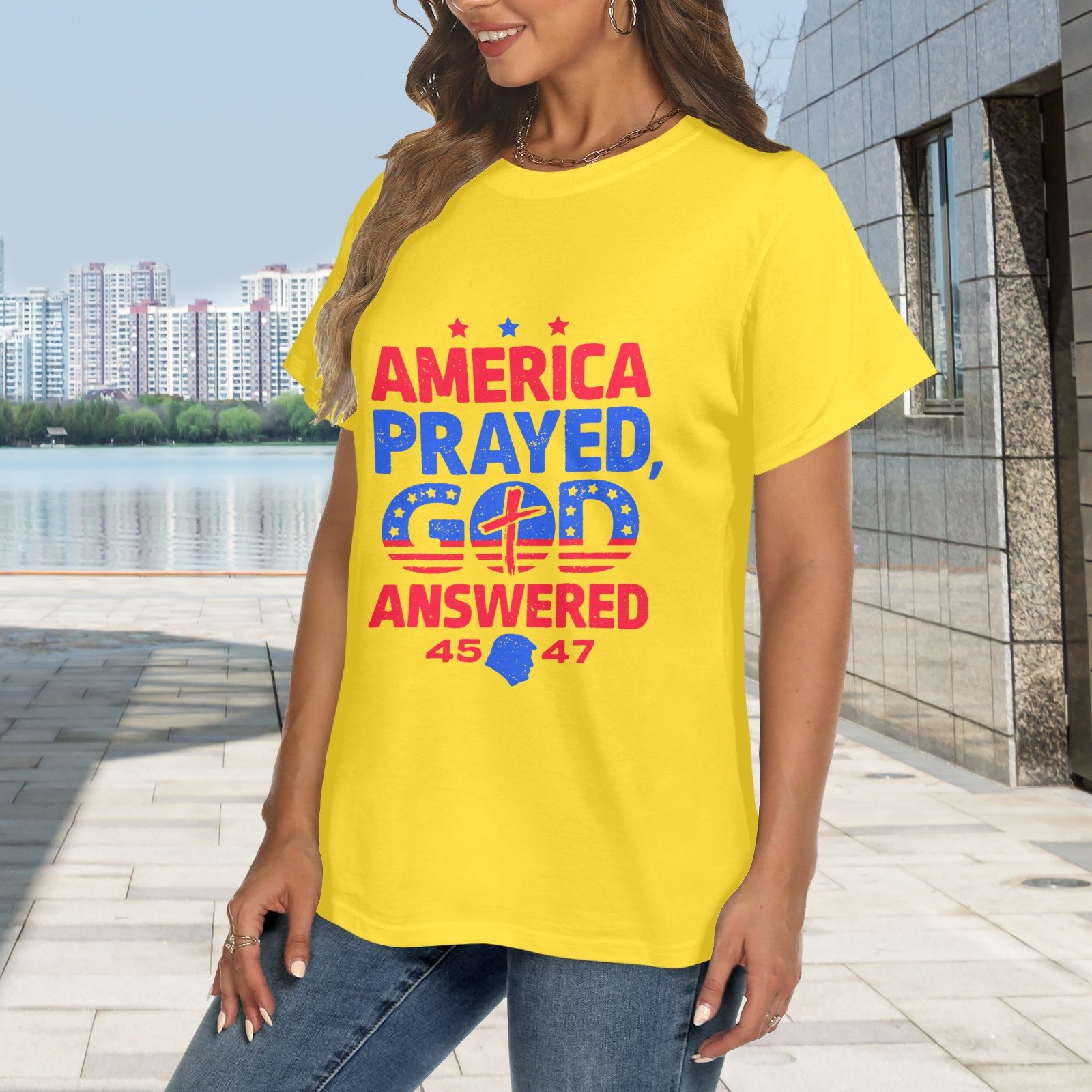 Women's Crewneck Short Sleeve T-Shirt - Image 2