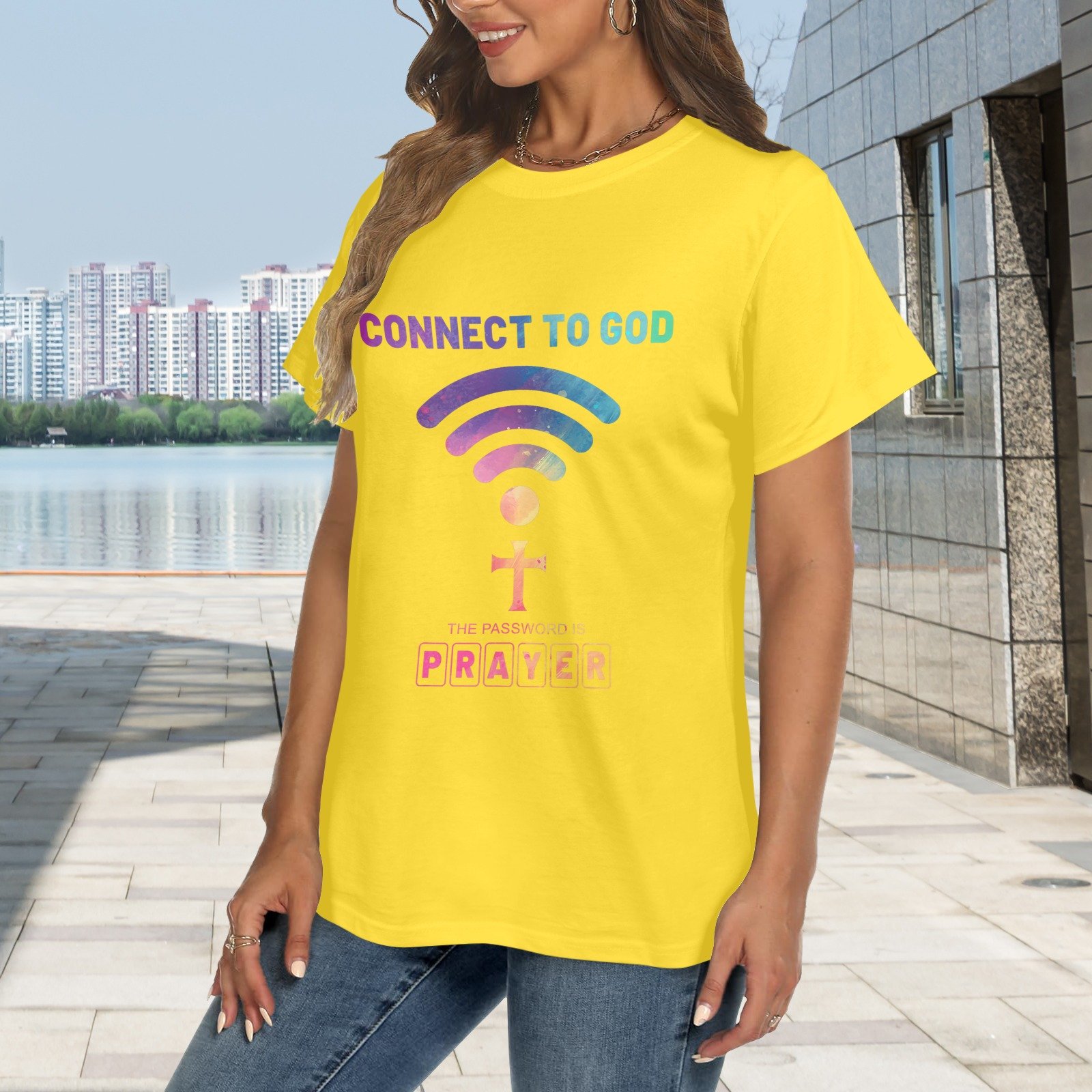 Women's Crewneck Short Sleeve T-Shirt - Image 2