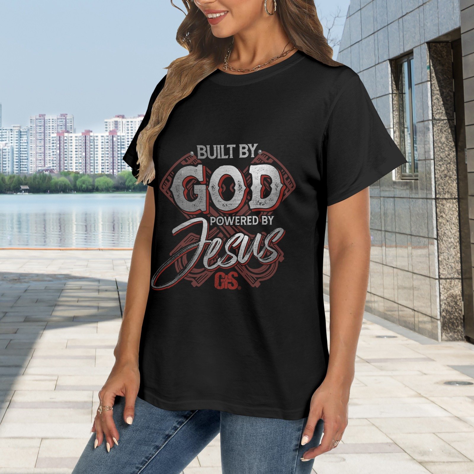 Women's Crewneck Short Sleeve T-Shirt - Image 2