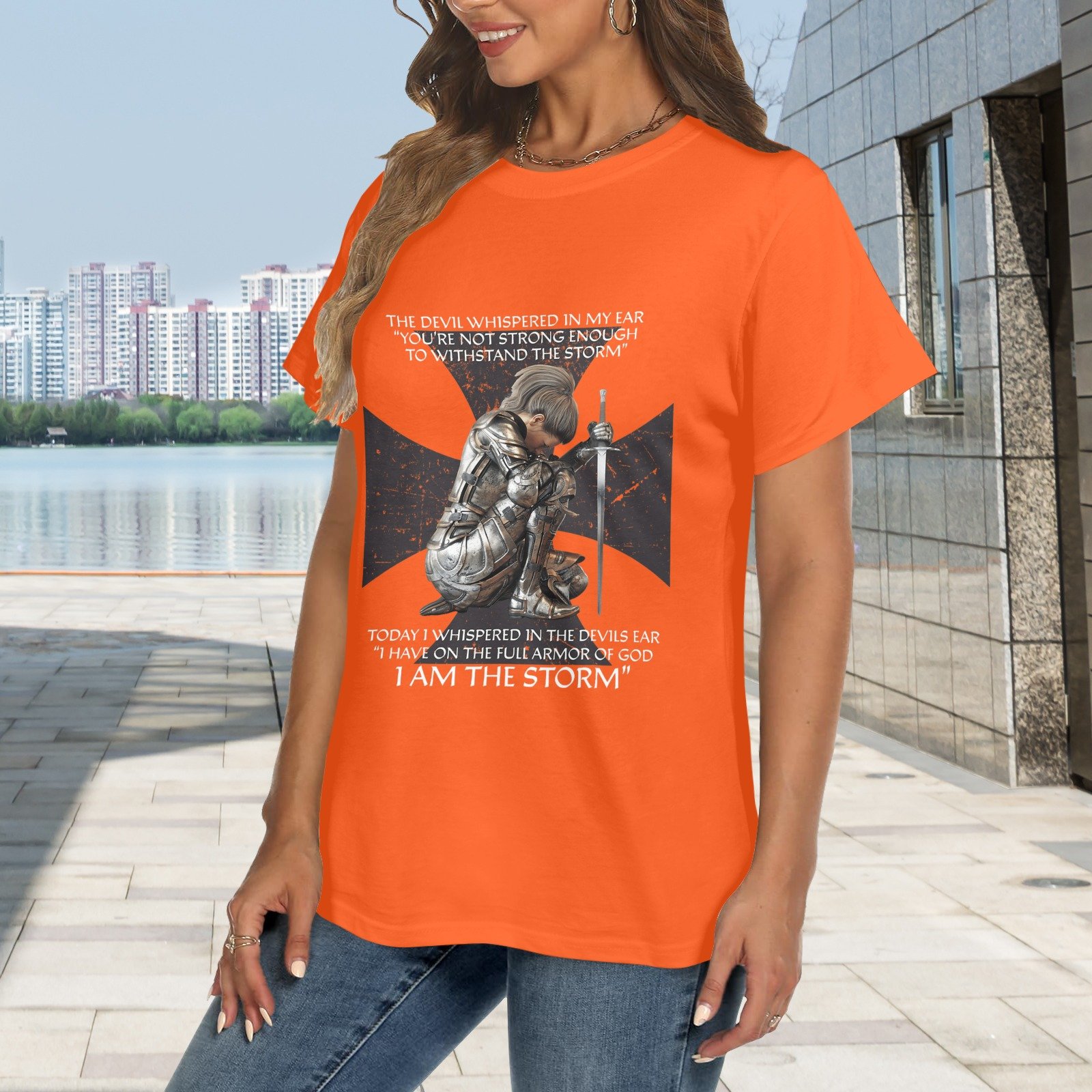 Women's Crewneck Short Sleeve T-Shirt - Image 2