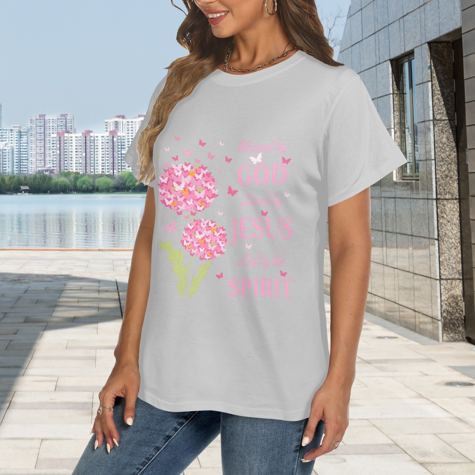 Women's Crewneck Short Sleeve T-Shirt - Image 2