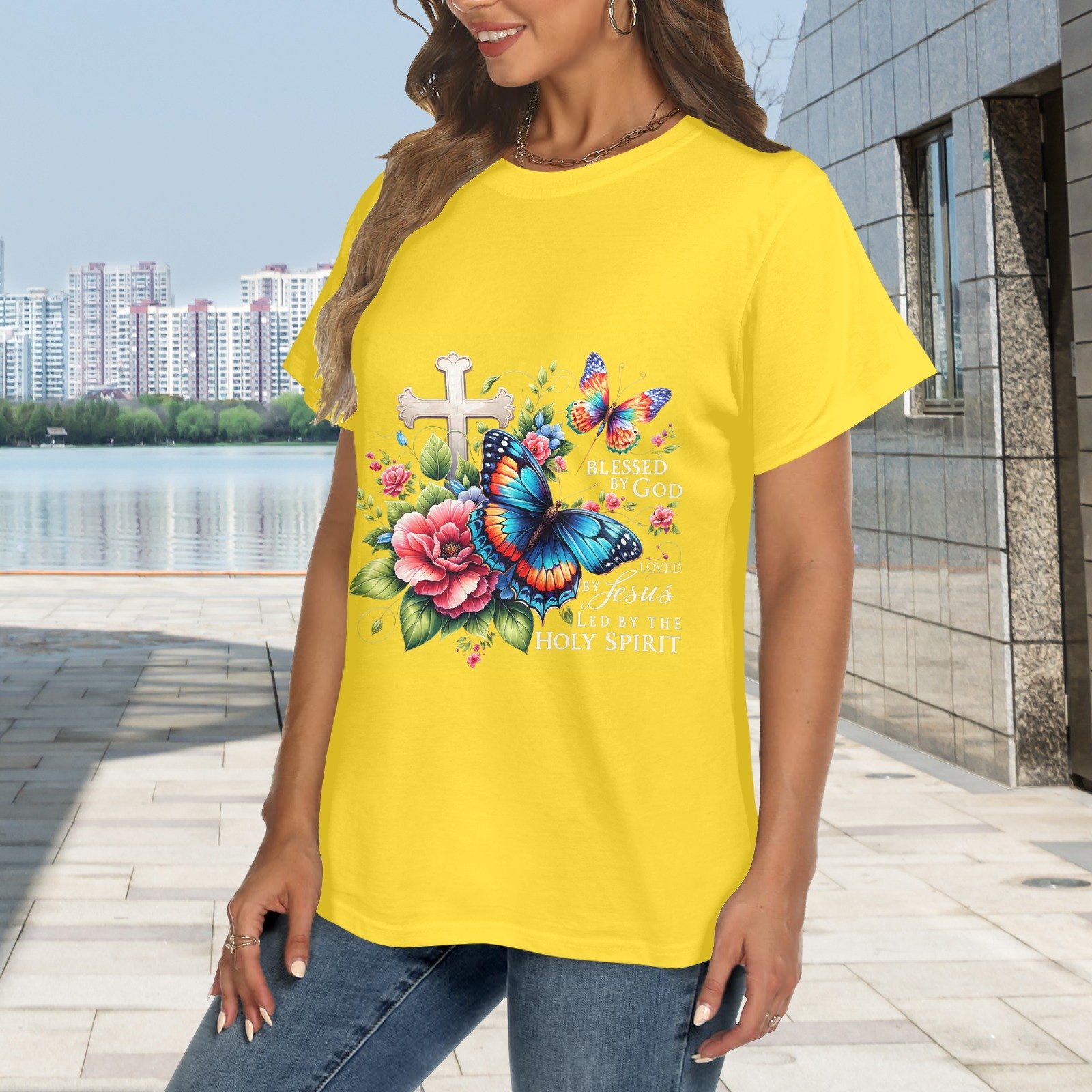 Women's Crewneck Short Sleeve T-Shirt - Image 2