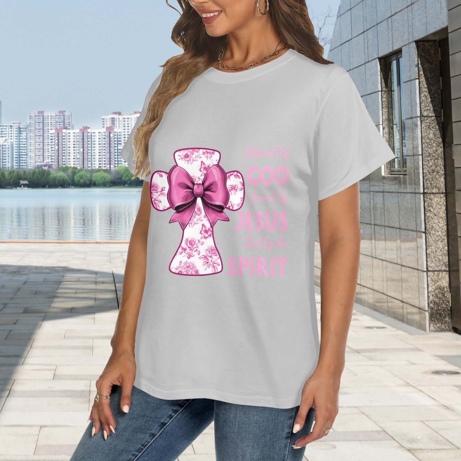 Women's Crewneck Short Sleeve T-Shirt - Image 2