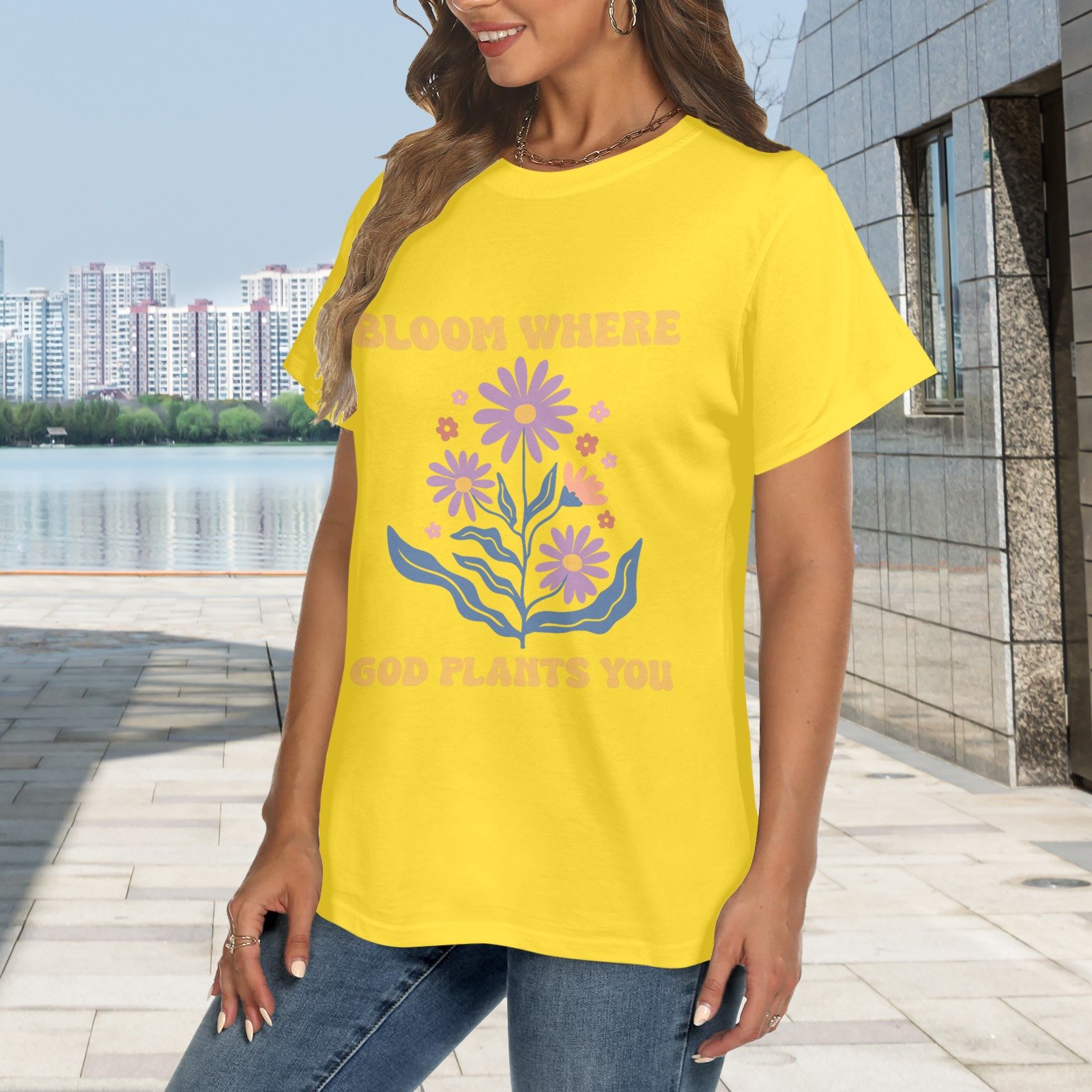 Women's Crewneck Short Sleeve T-Shirt - Image 2