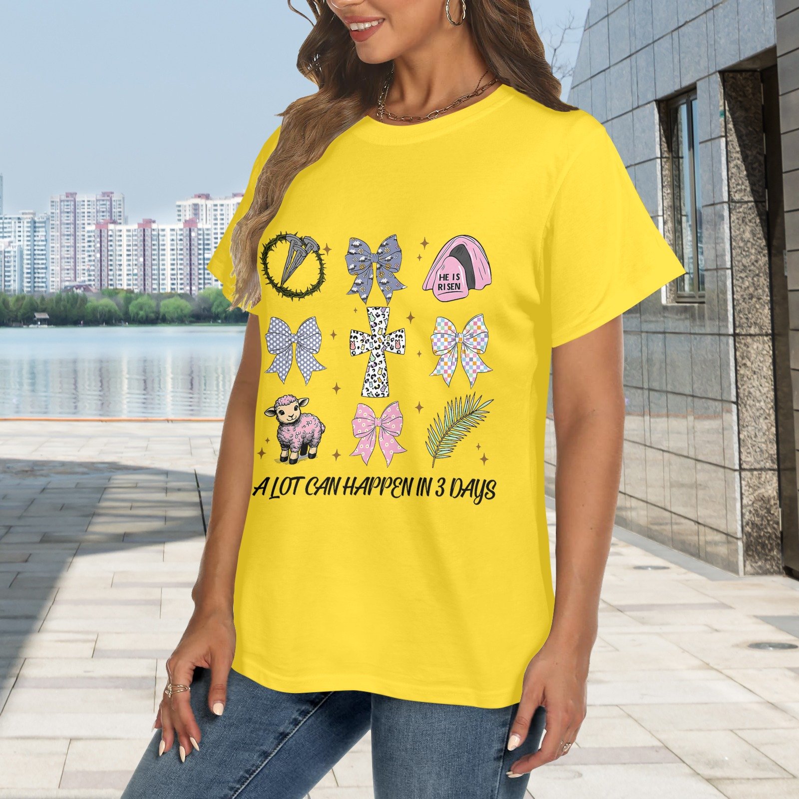 Women's Crewneck Short Sleeve T-Shirt - Image 2