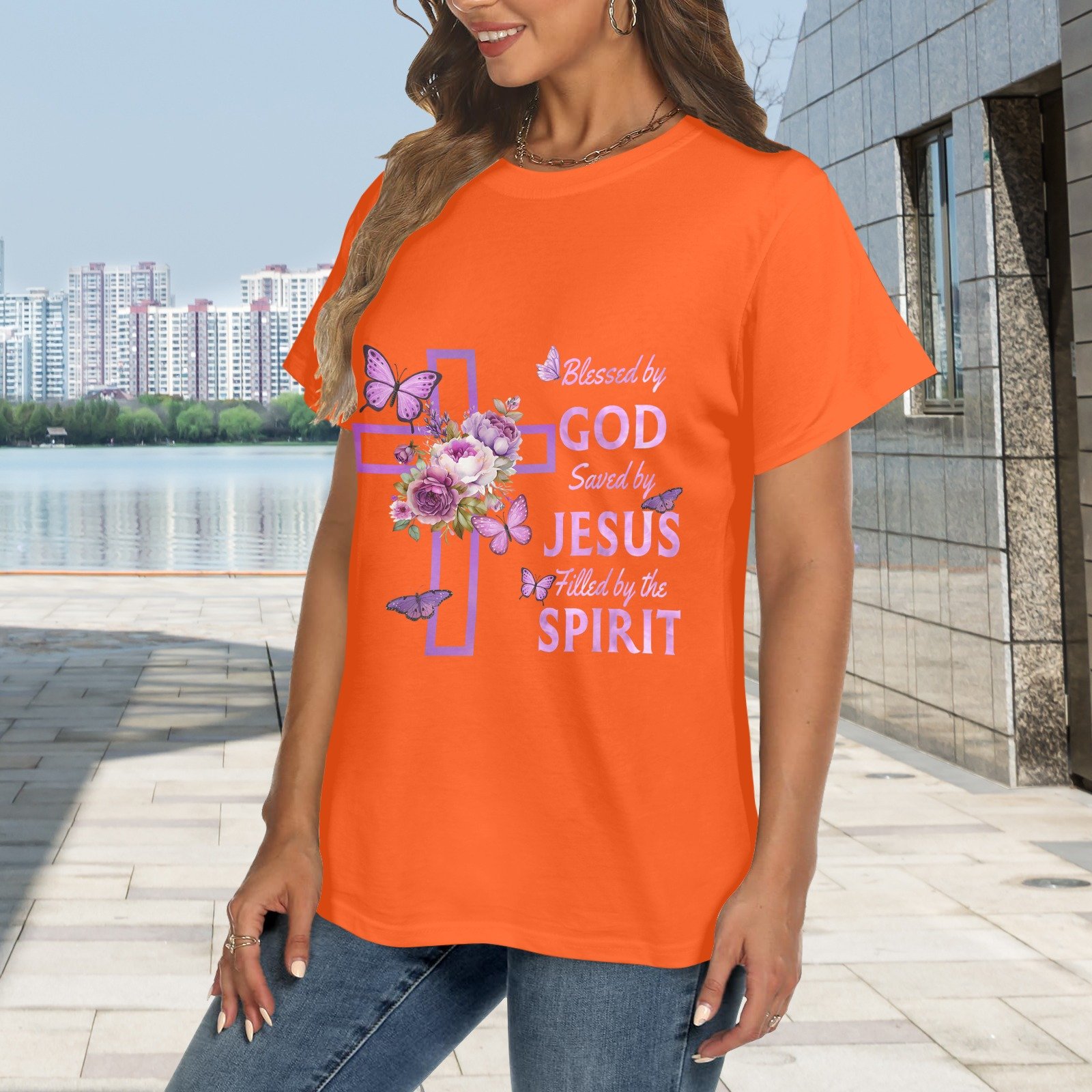 Women's Crewneck Short Sleeve T-Shirt - Image 2