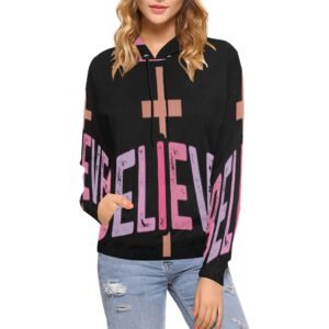 Women’s All-Over Print Christian Hoodie Faith-filled comfort. Spirit-led style.