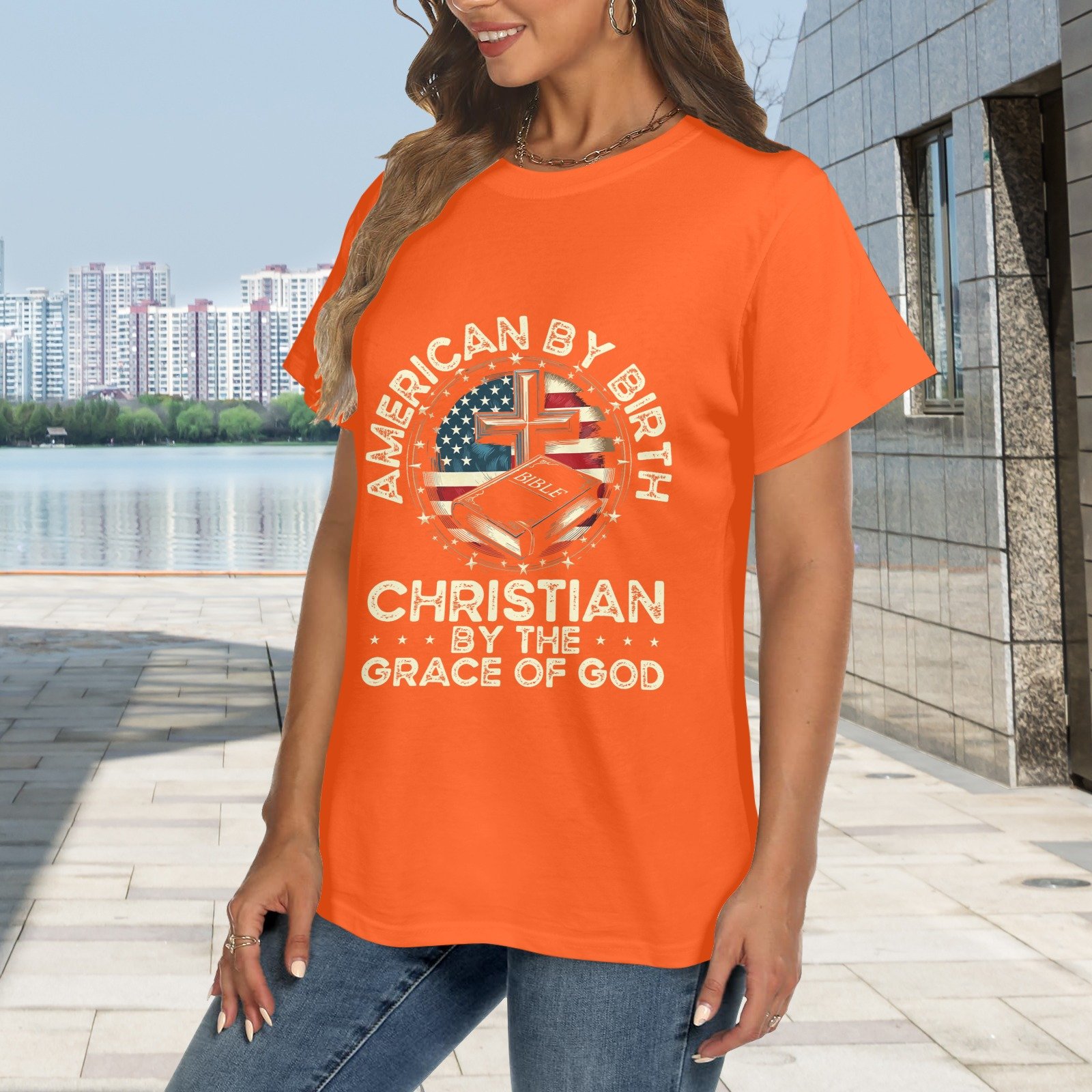 Women's Crewneck Short Sleeve T-Shirt - Image 2