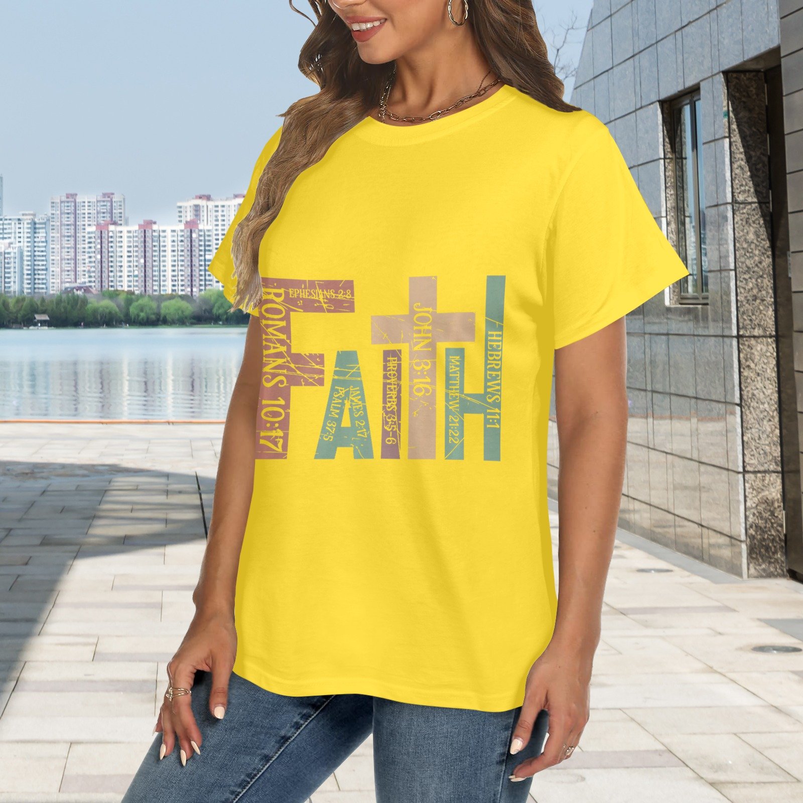 Women's Crewneck Short Sleeve T-Shirt - Image 2