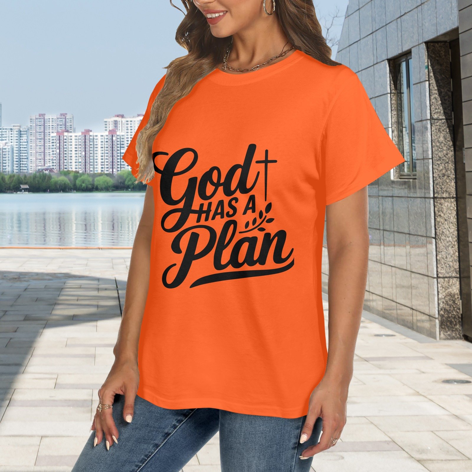 Women's Crewneck Short Sleeve T-Shirt - Image 2