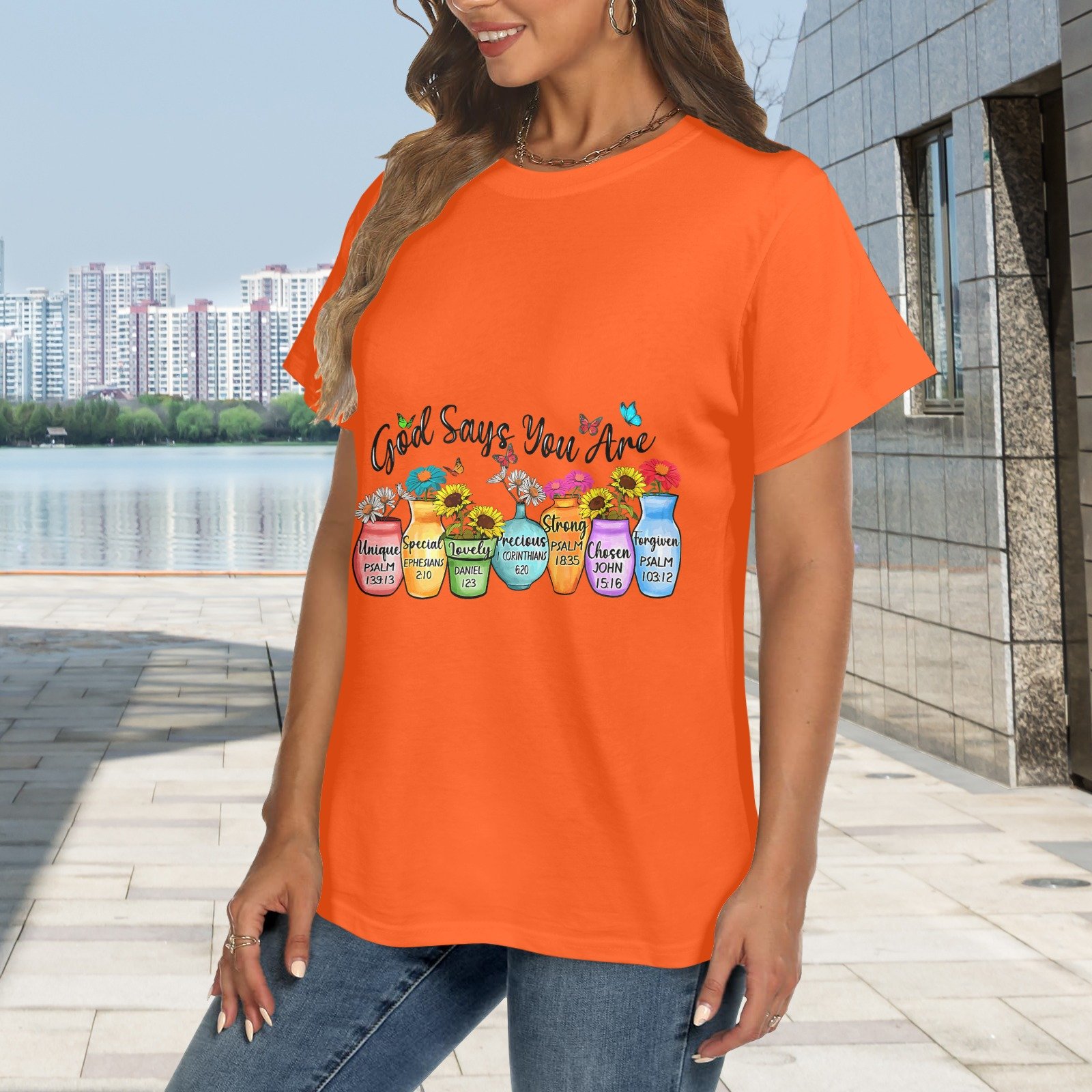 Women's Crewneck Short Sleeve T-Shirt - Image 2