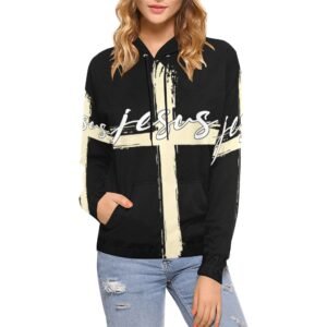 Women’s All-Over Print Christian Hoodie Faith-filled comfort. Spirit-led style.