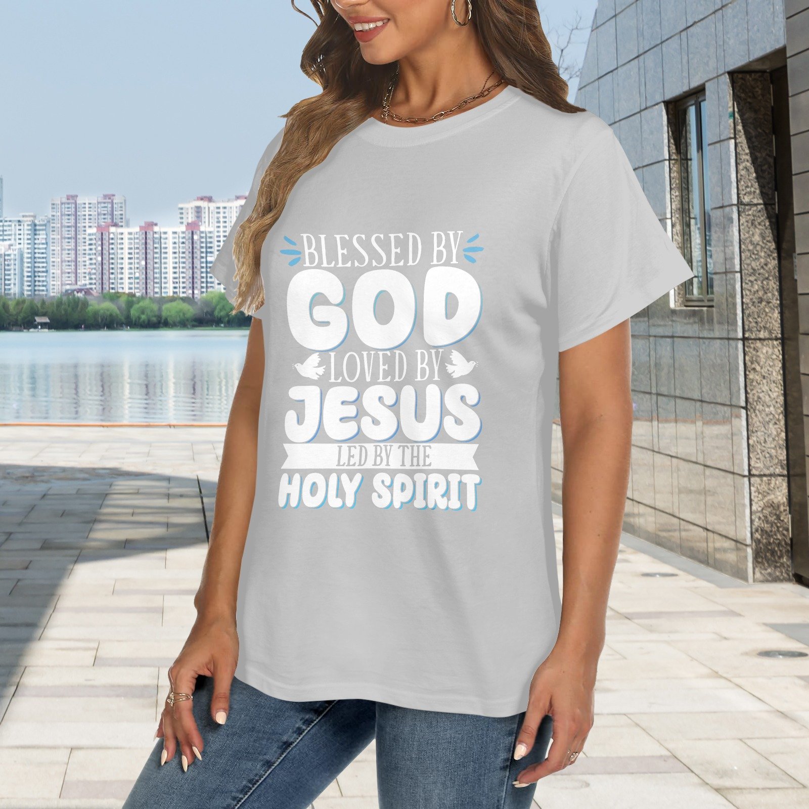 Women's Crewneck Short Sleeve T-Shirt - Image 2