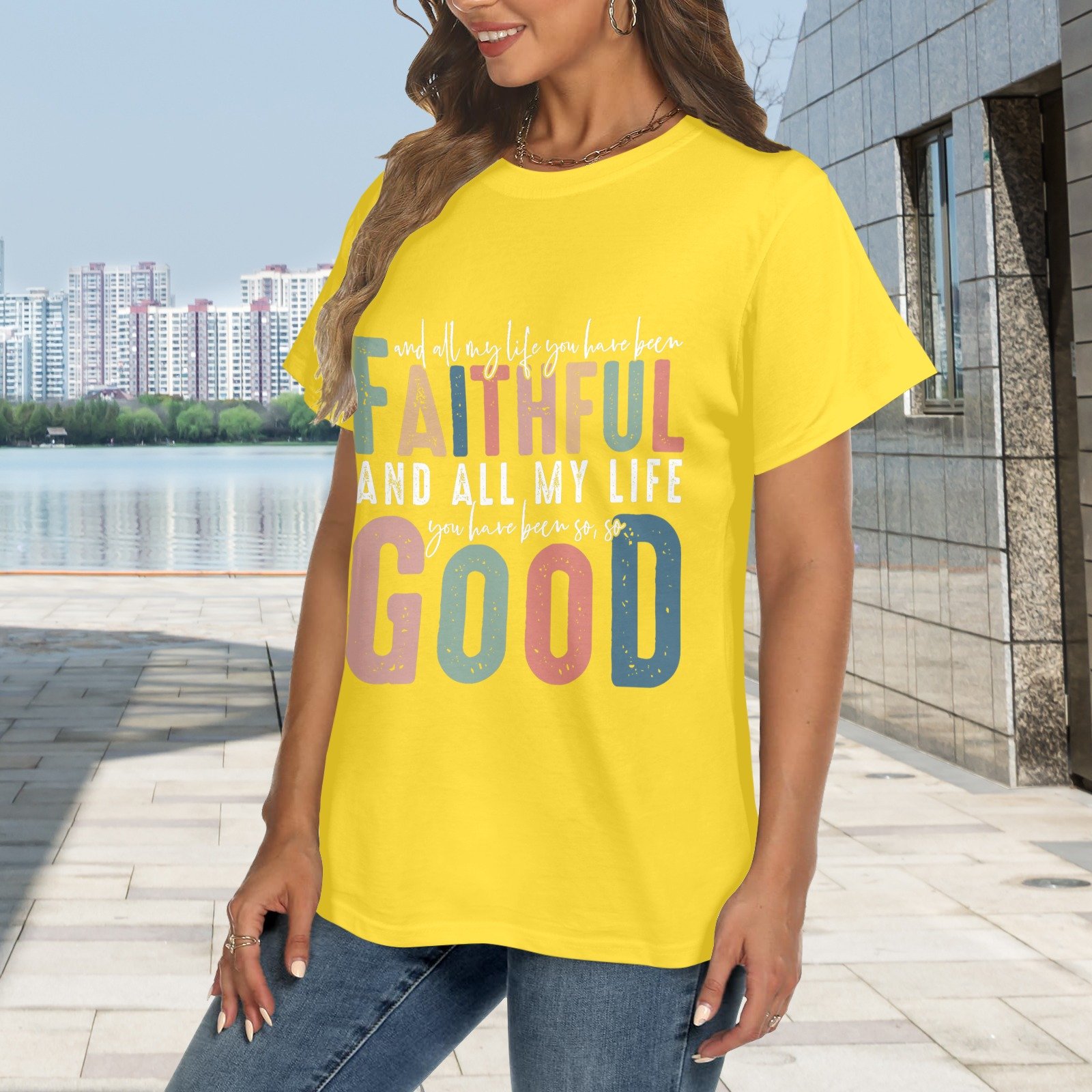 Women's Crewneck Short Sleeve T-Shirt - Image 2