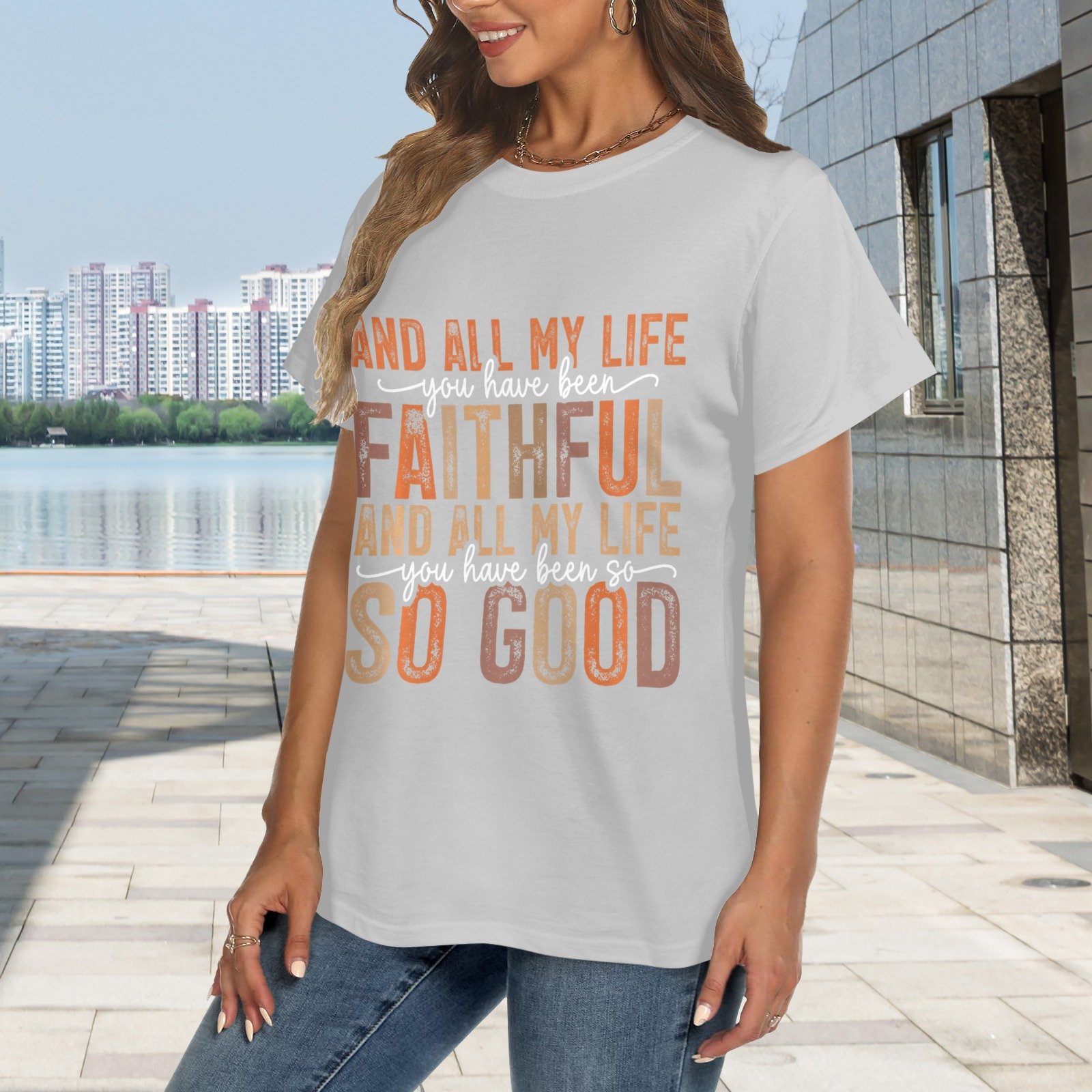 Women's Crewneck Short Sleeve T-Shirt - Image 2