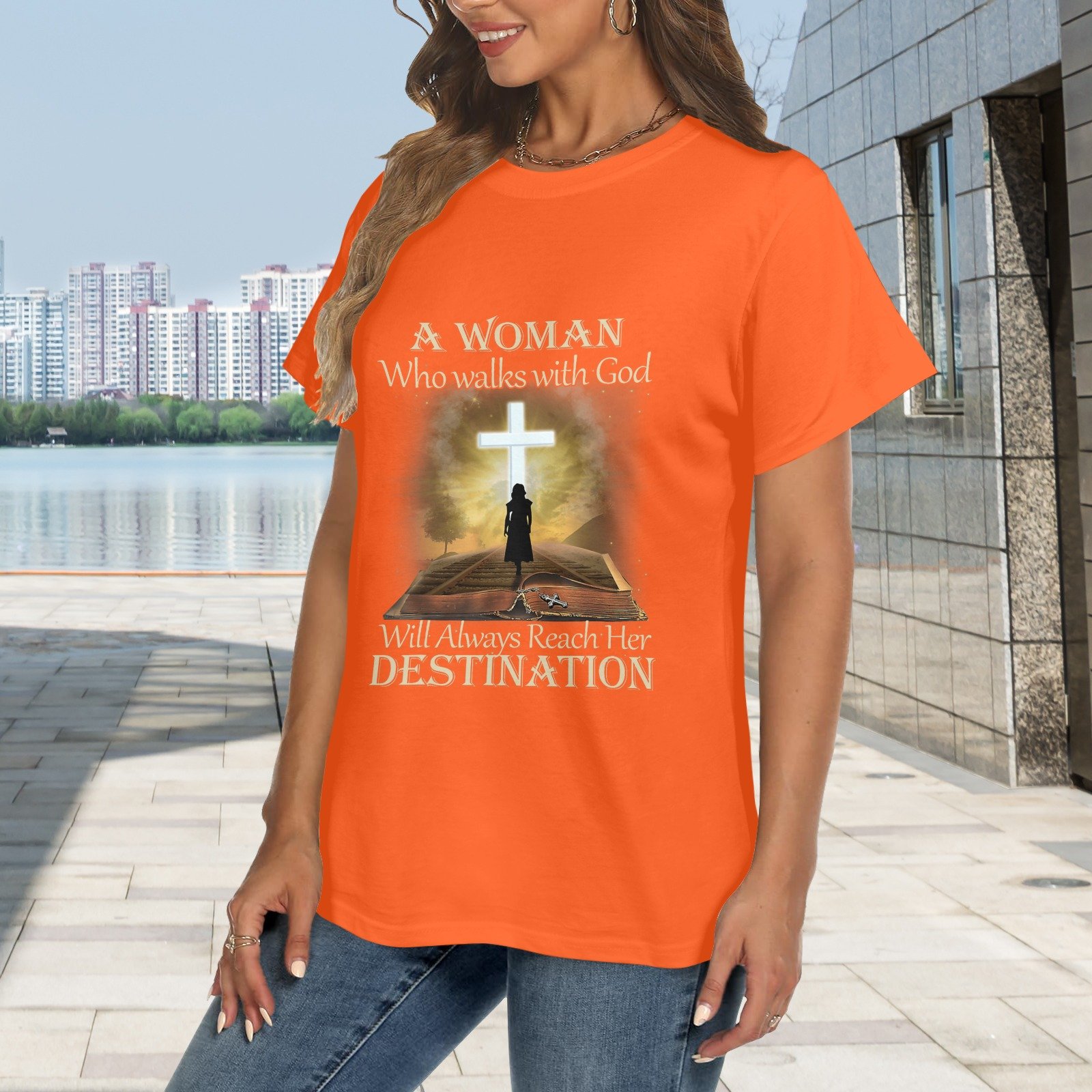 Women's Crewneck Short Sleeve T-Shirt - Image 2